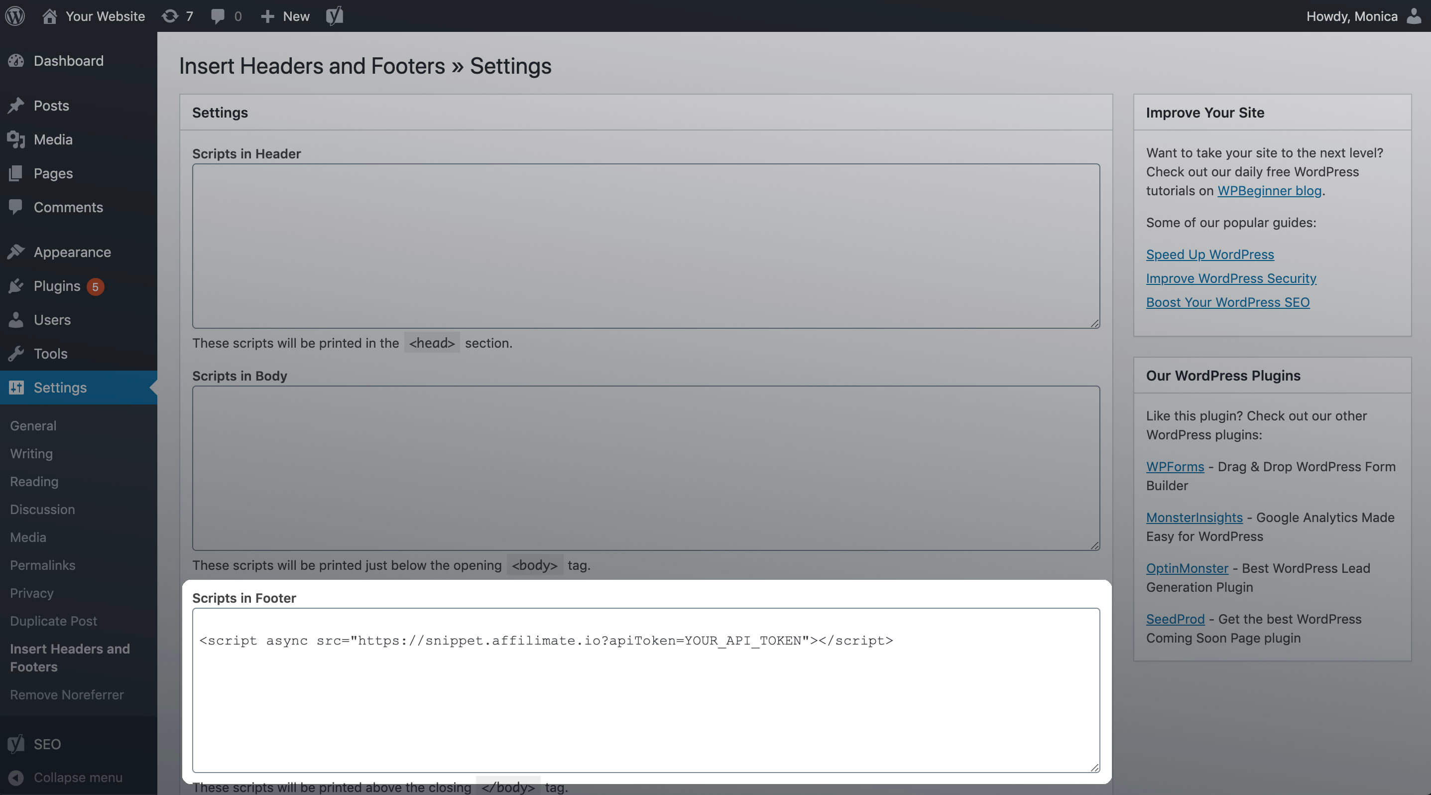 ติดตั้ง Affilimate บนเว็บไซต์ WordPress