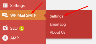 خادم wp smtp