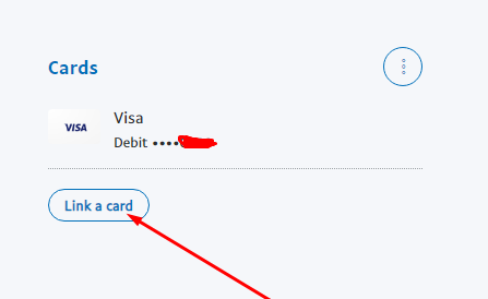 conectați cardul la Paypal