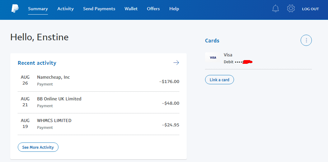 บัญชี paypal แคเมอรูน