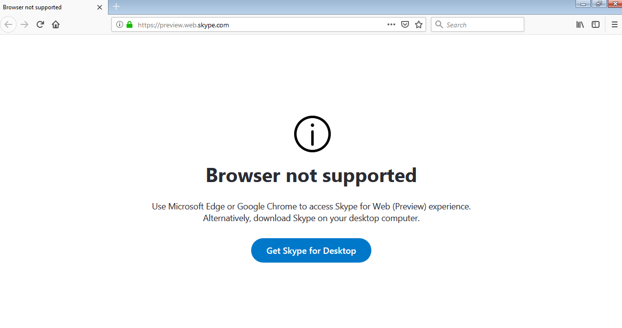 Skype-Webbrowser