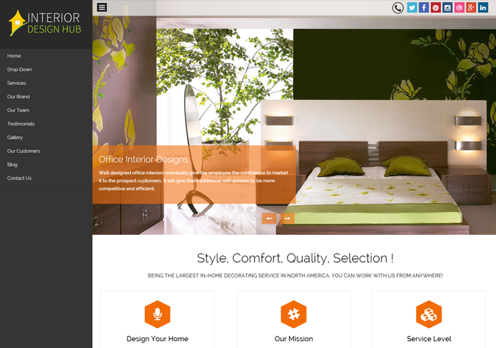 Tema WordPress pentru design interior