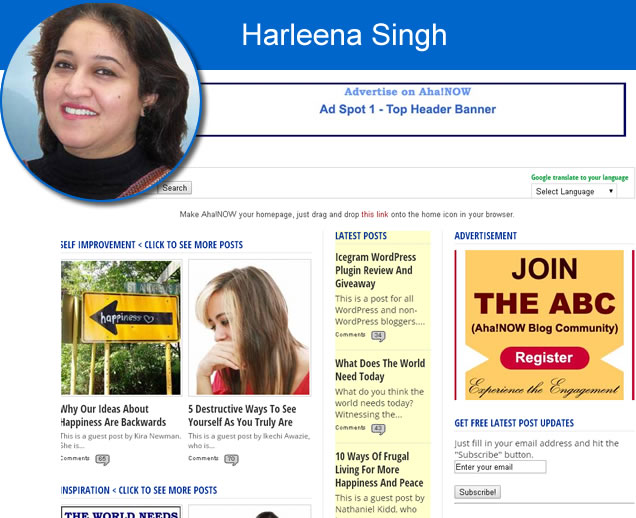 Top blogueira de Harleena Singh