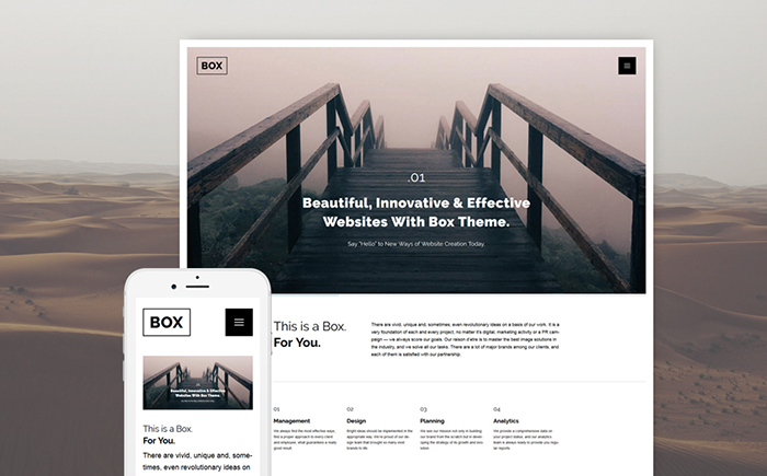 Tema WordPress reattivo per il web design