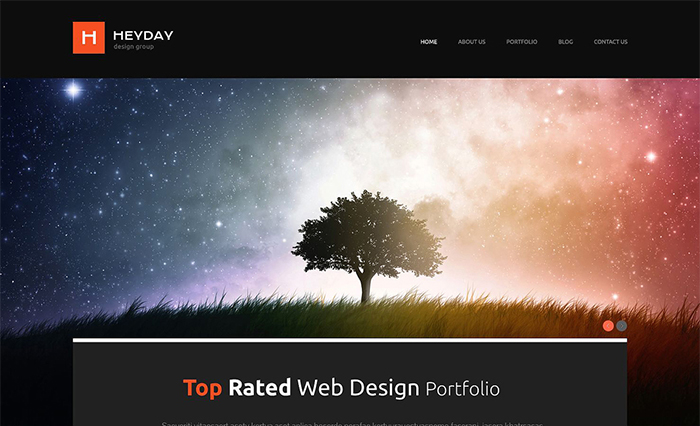 Tema WordPress reattivo al portfolio di design