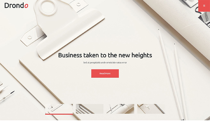 Корпоративная WordPress тема Drondo