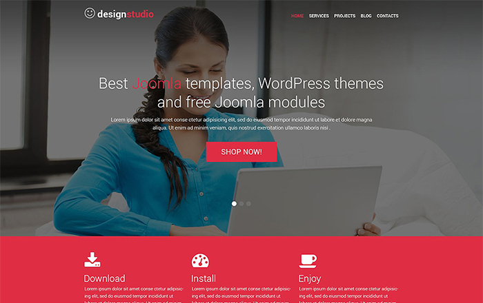 Tema WordPress reattivo di Design Studio