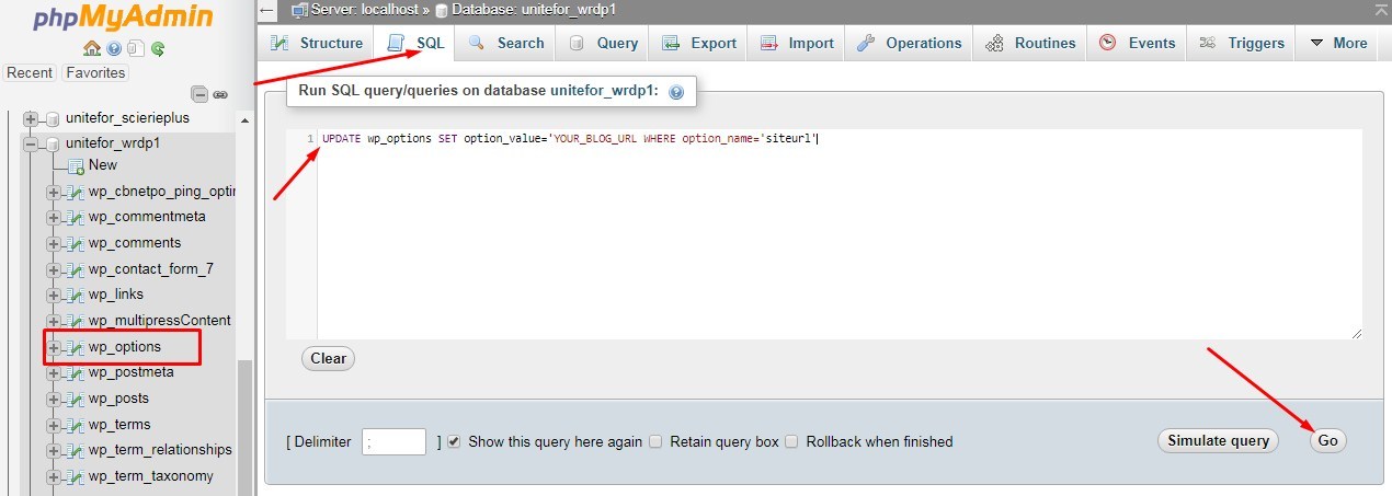 veritabanı bağlantısı kurarken hatayı düzeltmek için MySQL kullanın