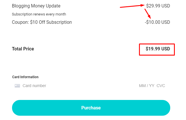 code de réduction des publications payantes