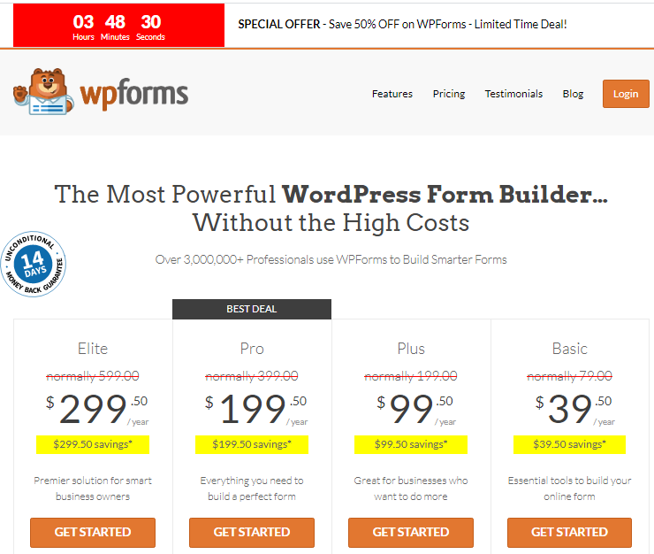 promosi wpforms