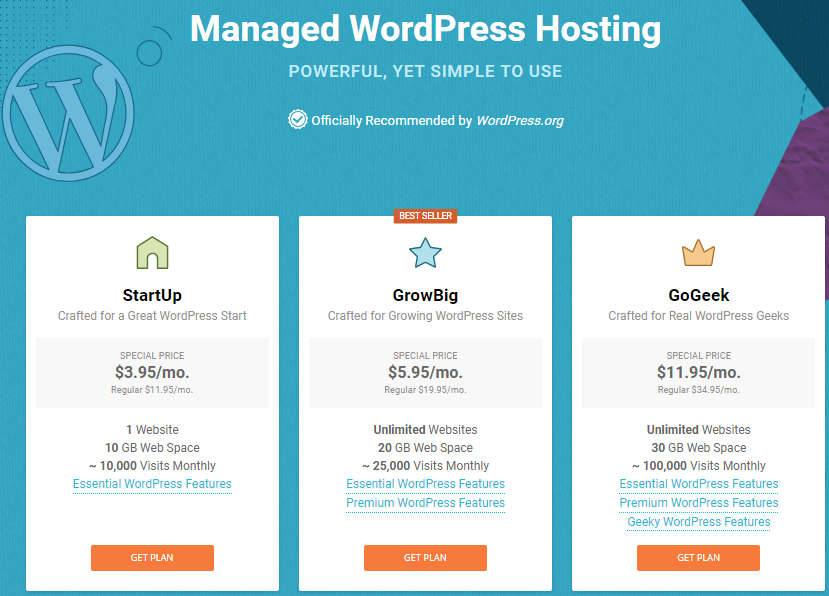 hosting wordpress più popolare