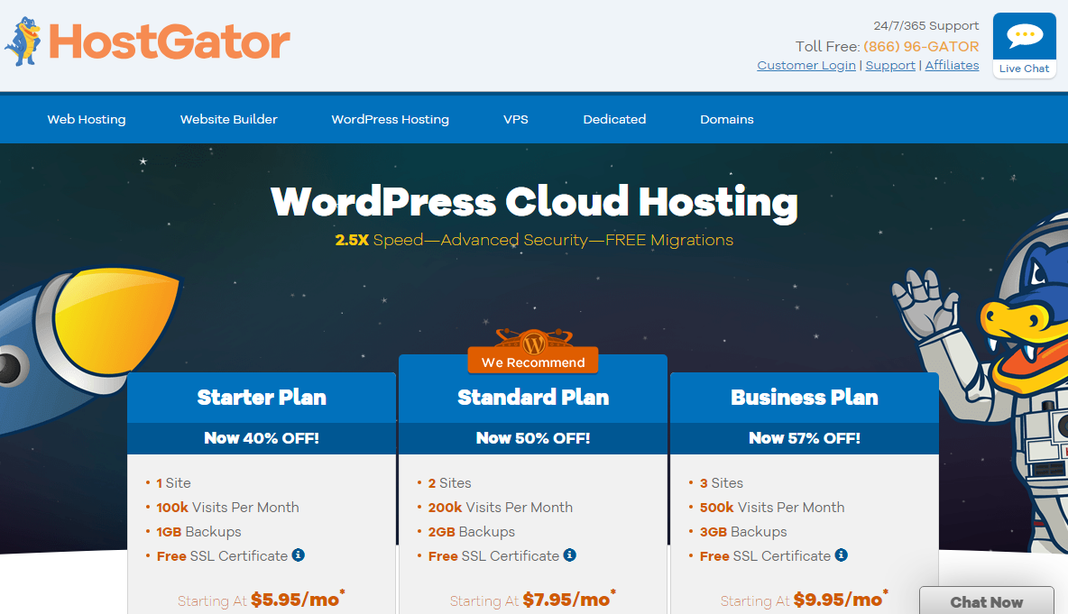 hostgator wp hosting