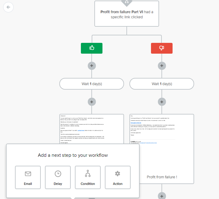 automatización del flujo de trabajo con mailerlite