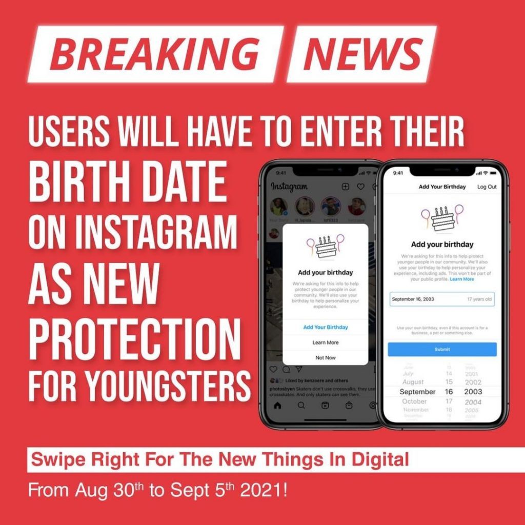 Utilizatorii vor trebui să-și introducă data nașterii pe Instagram ca nouă protecție pentru tineri