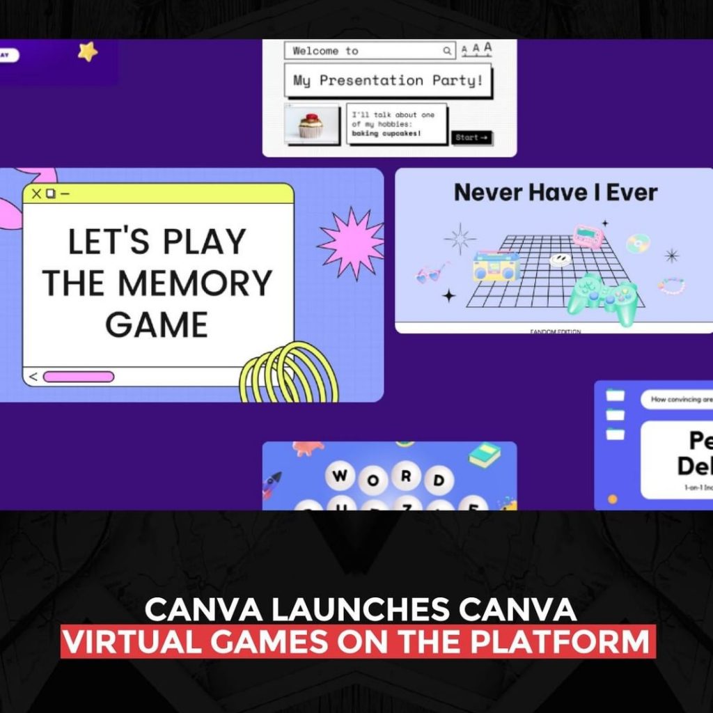 Canva lança jogos virtuais Canva na plataforma