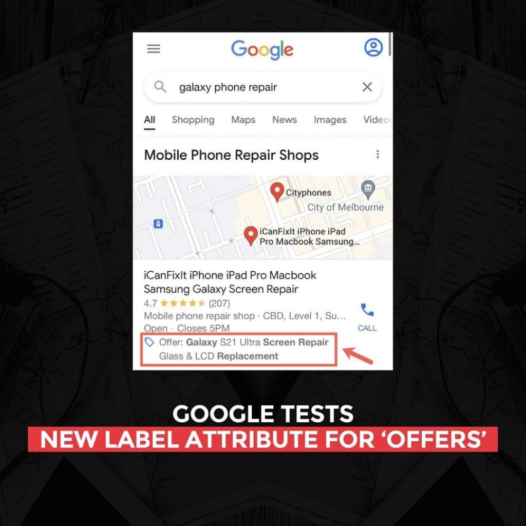 Google teste un nouvel attribut d'étiquette appelé pour les offres