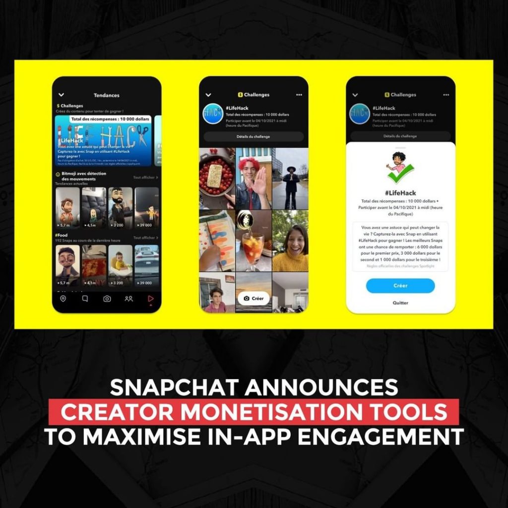 Snapchat anuncia ferramentas de monetização para criadores para maximizar o engajamento no aplicativo