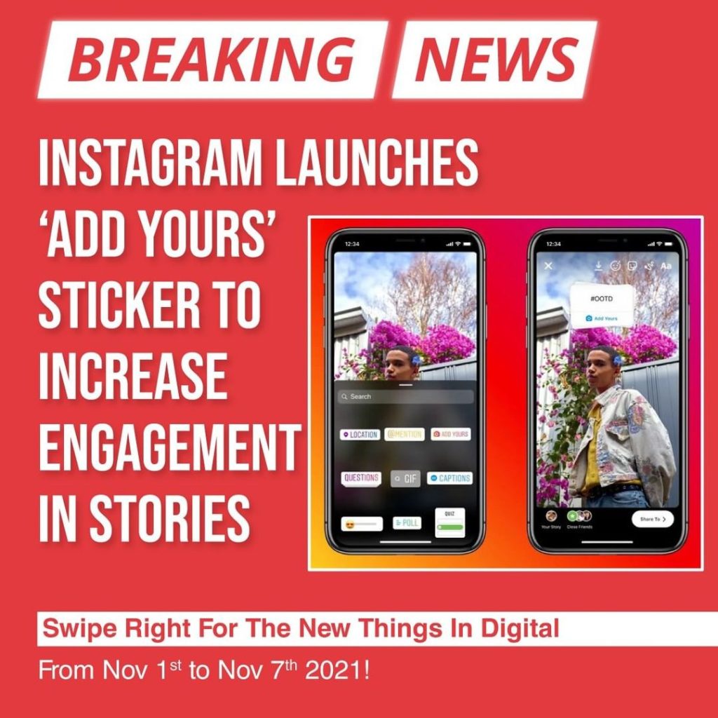 Instagram führt den „Add Yours“-Sticker ein, um das Engagement in Stories zu erhöhen