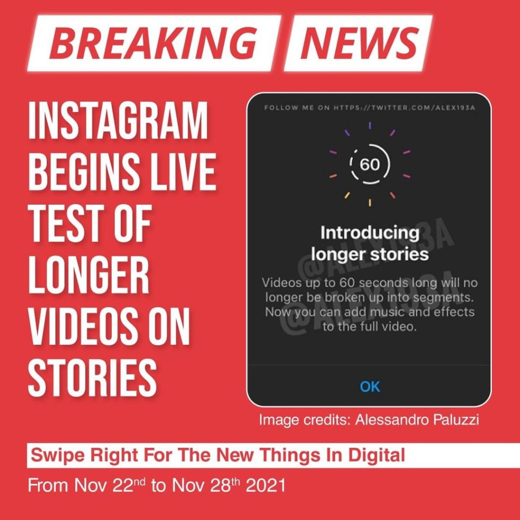 Instagram începe testarea live a videoclipurilor mai lungi din Stories