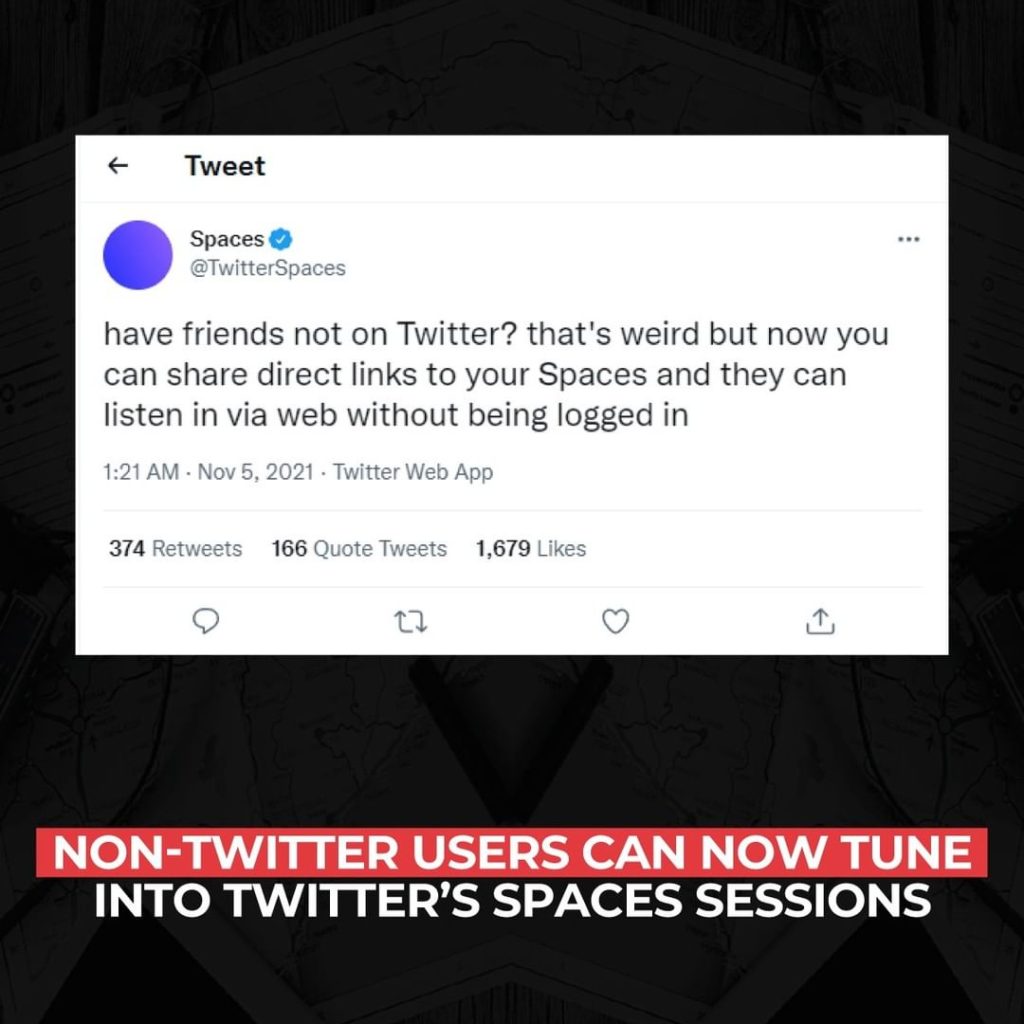 Les utilisateurs non-Twitter peuvent désormais se connecter aux sessions Spaces de Twitter