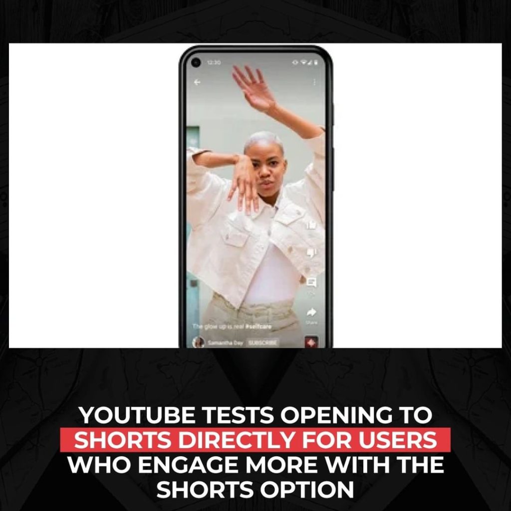 YouTube, Shorts seçeneğiyle daha fazla etkileşim kuran kullanıcılar için doğrudan Shorts'a açılmayı test ediyor