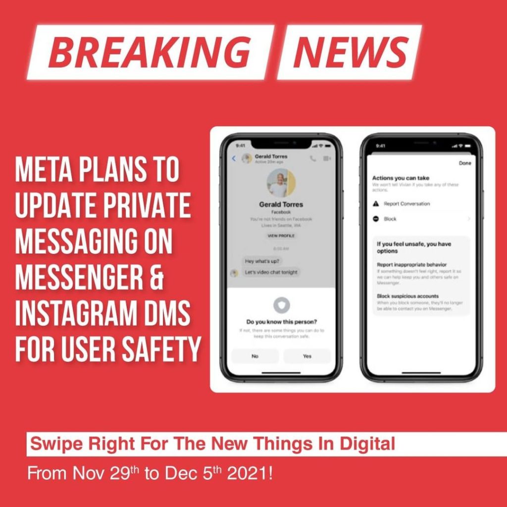 Meta intenționează să actualizeze mesajele private pe mesajele DM Messenger și Instagram pentru siguranța utilizatorilor