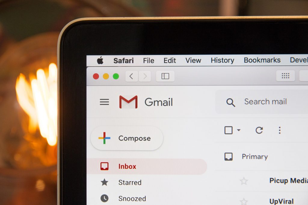 Панель управления Gmail