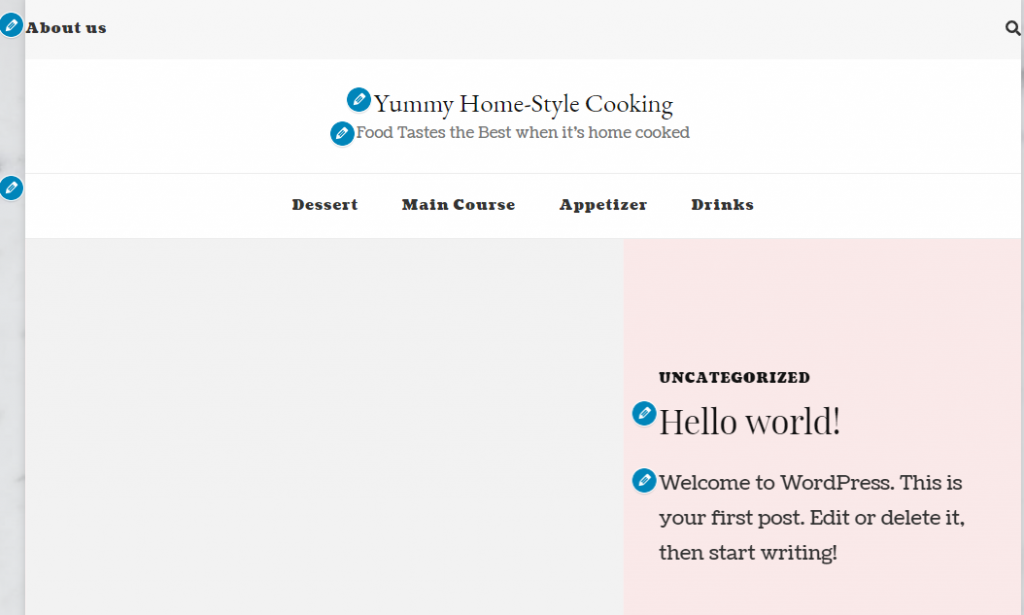 Yummy Recipe Theme a doua previzualizare