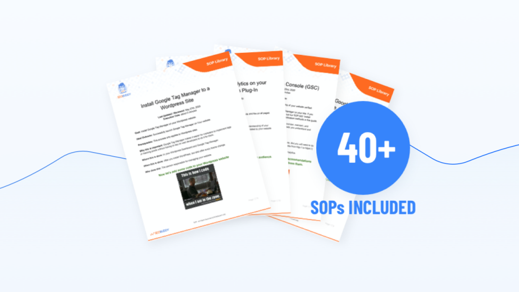 La collection SOP par SEOBUDDY