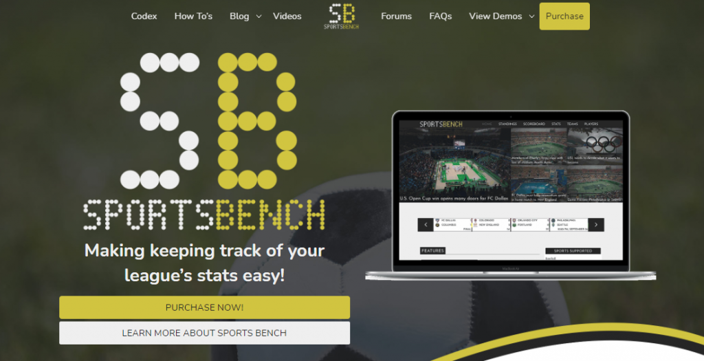 Plugin WordPress pour banc de sport