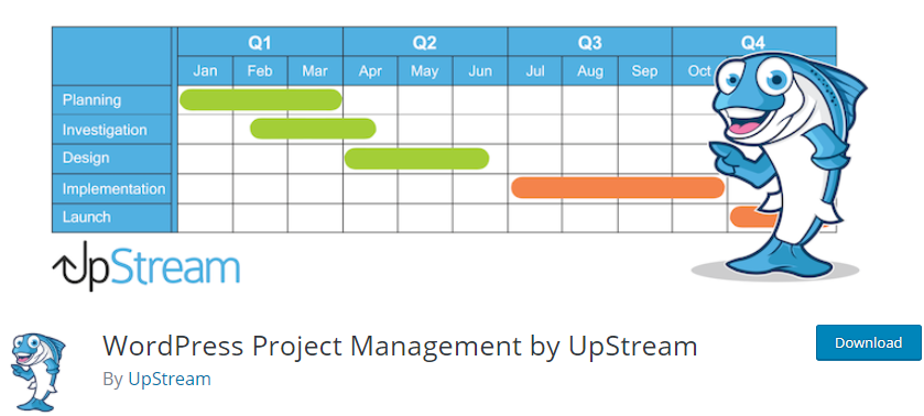 UpStream의 WordPress 프로젝트 관리