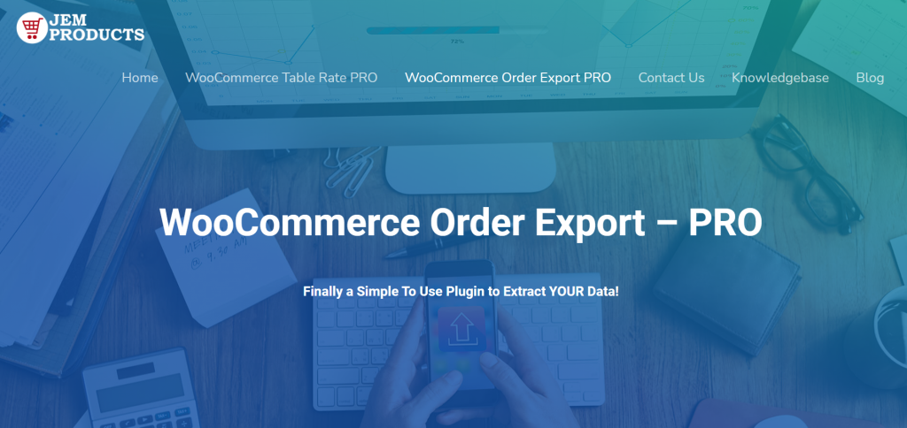 Home page di WooCommerce Order Export Pro