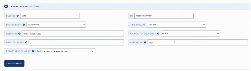 Format file WooCommerce