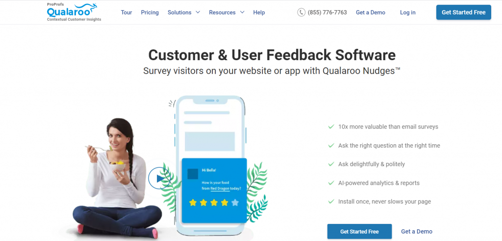 Qualaroo-Homepage