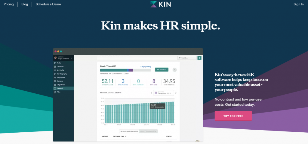 Kin-Homepage