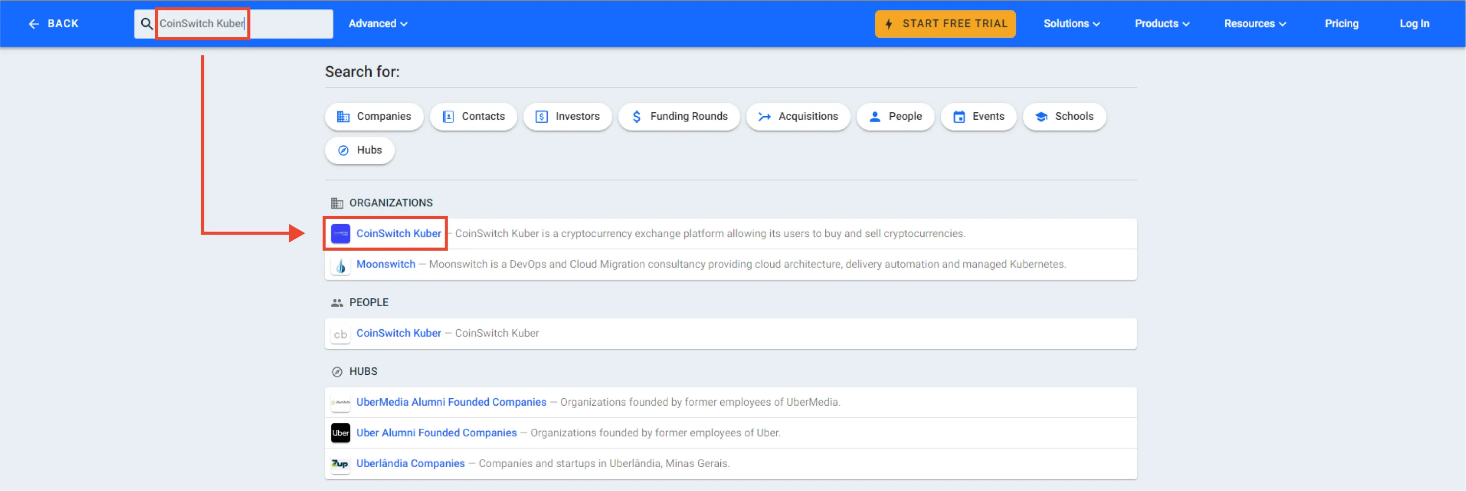 Найти адрес электронной почты с помощью Crunchbase 02