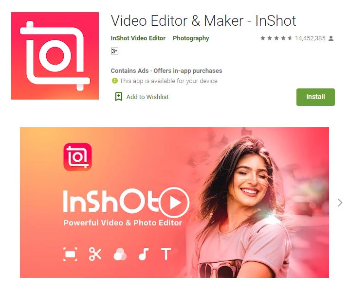 InShot - Instagram 捲軸編輯應用