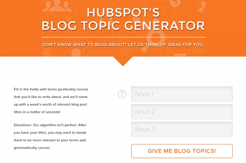 Hubspot-Themengenerator