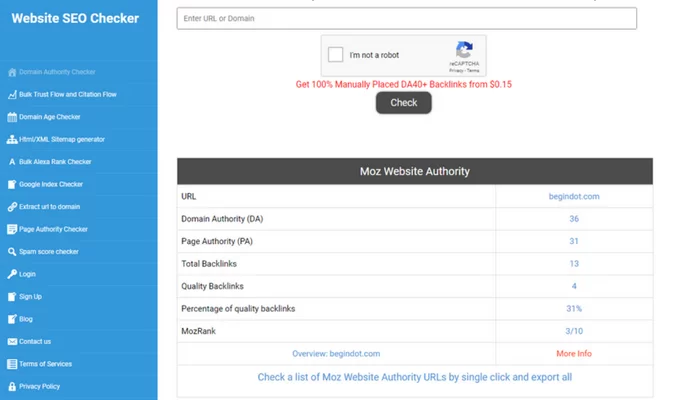 Domain-Authorty-Checker