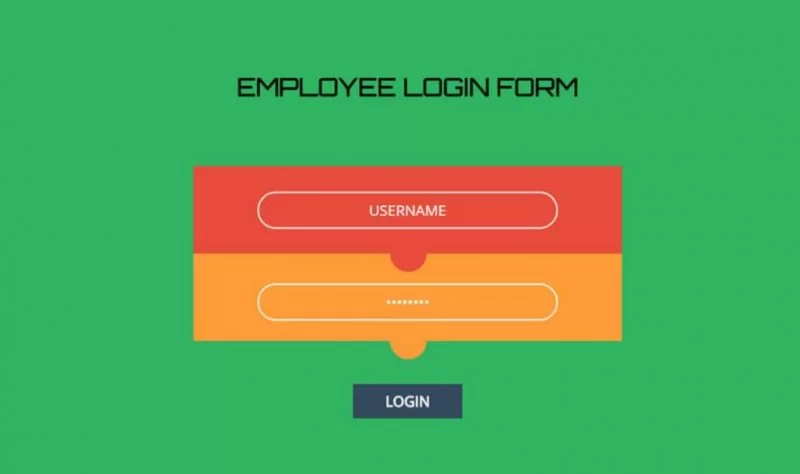 Formulário de login do funcionário