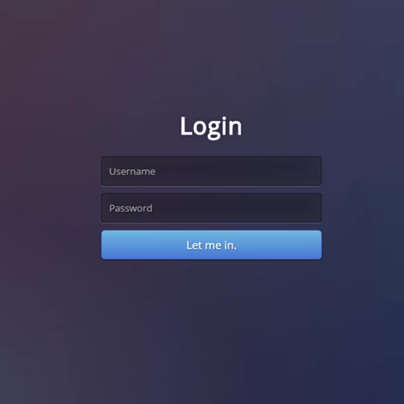 Formulário de Login Simples