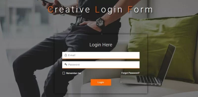 Modelos de formulário de login CSS3 HTML5