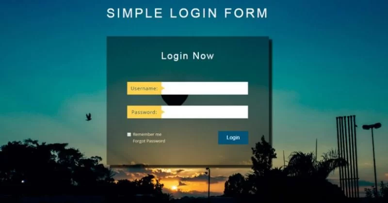 Formulário de Login Simples