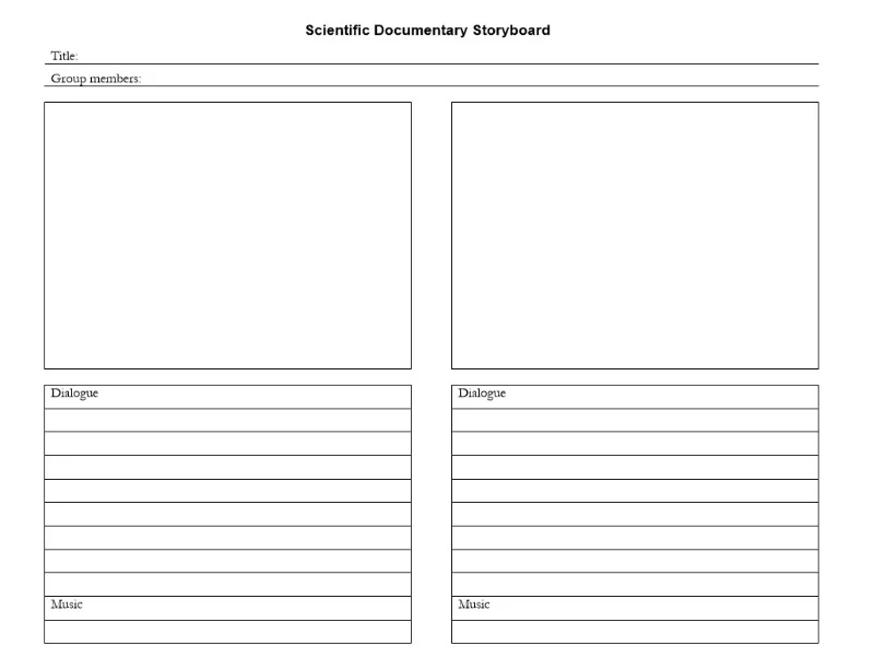 28 Modelo de Storyboard