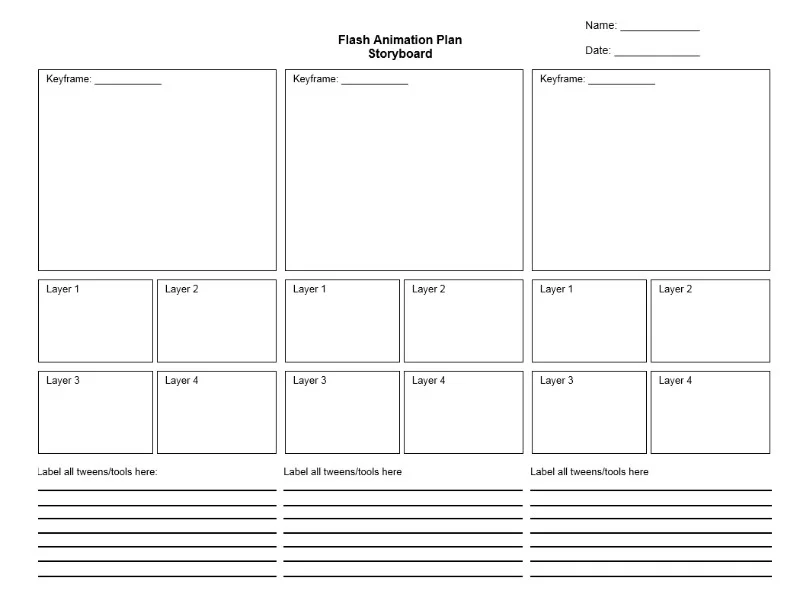 17 Modelo de storyboard