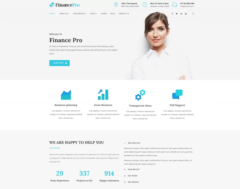 Tema WordPress FinancePro