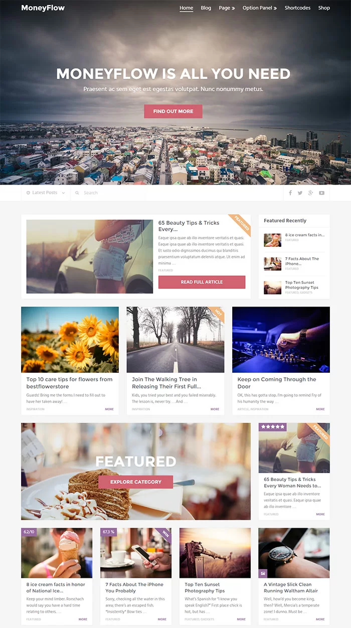 MoneyFlow-WordPress-Tema