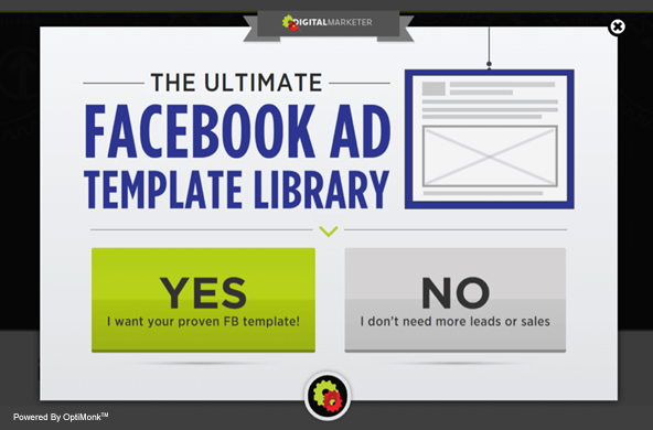 Digital Marketer popup to boost PPC results Facebook - 5 Actionable Tips To Improve Your Conversion Marketing