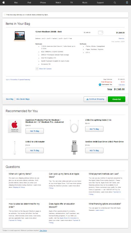 30 Apple FAQ on the cart page - Ecommerce CRO Marketing Lessons from Ecommerce Giants