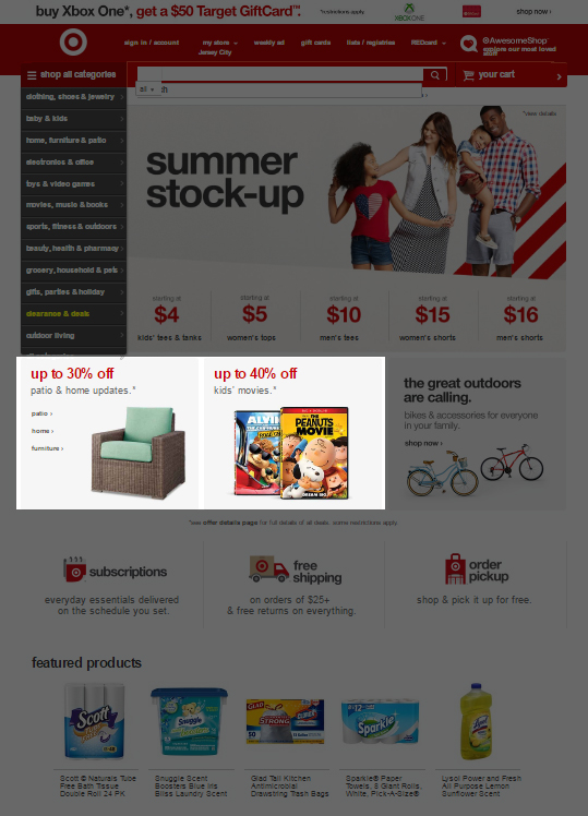 22 Target Best offers on home page - Ecommerce CRO Marketing Lessons from Ecommerce Giants